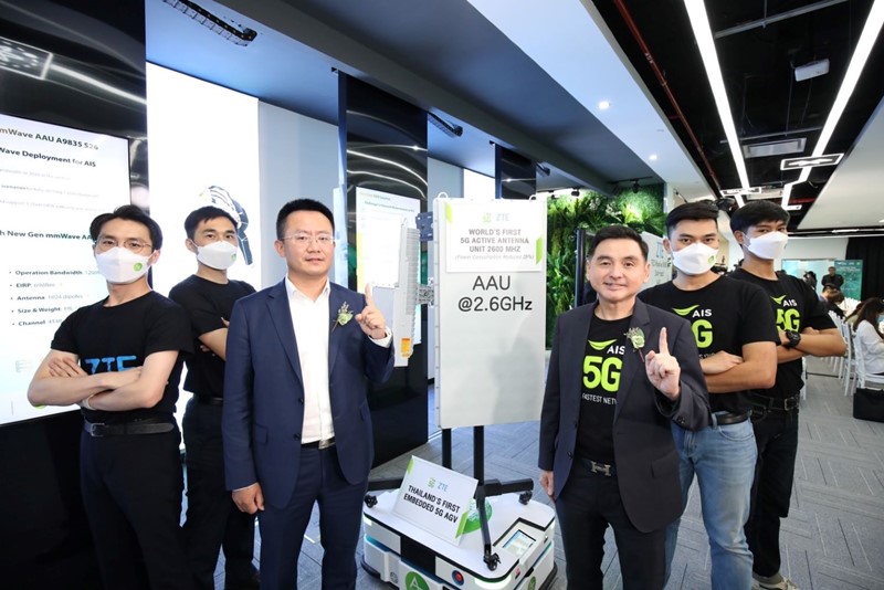 AIS partners ZTE to open the first "5G A-Z Center" in Thailand Announcement of strategic partnership to develop the smart 5G network